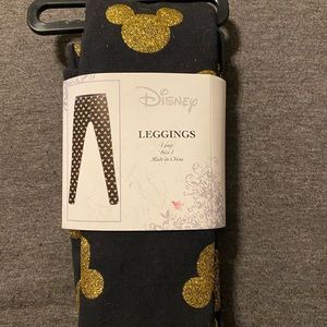 NWT Torrid Black/Gold Mickey Leggings Sz 1